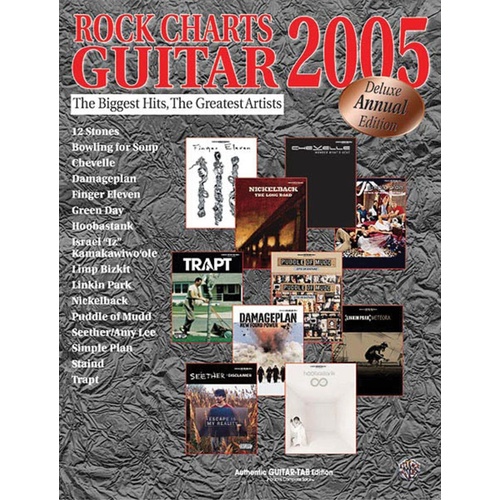Rock Charts Guitar 2005 Guitar TAB Book