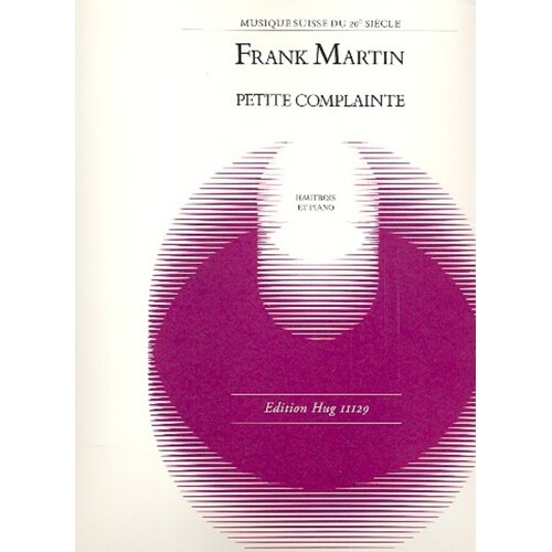 Martin - Petite Complainte Oboe/Piano (Softcover Book)