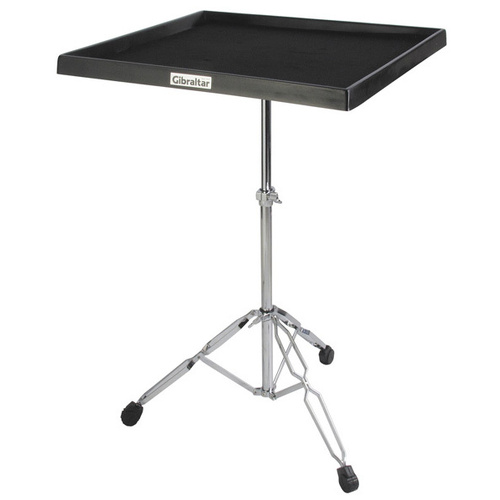 Gibraltar Double Braced Percussion Table with Two-Tier Stand - 24" x 24" Padded Fiberglass