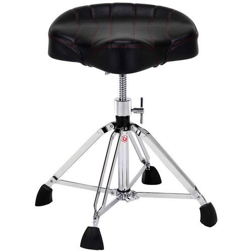 Gibraltar 9000 Series 4-Post Drum Throne with Oversized Saddle Seat and Lumbar Contour