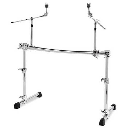 Gibraltar Chrome Series GCS500H Height Adjustable Curved Drum Rack with Cymbal Boom Arms