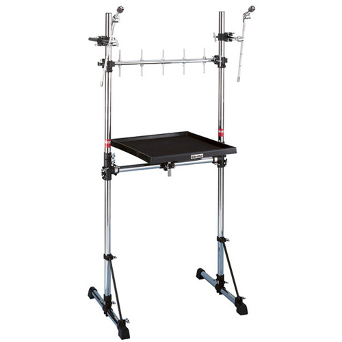 Gibraltar Percussion Workstation on Rack with Mounts and Accessories