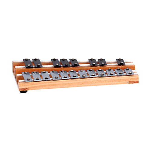 Peace 20-Note Glockenspiel with Natural Wood Frame and Metal Keys