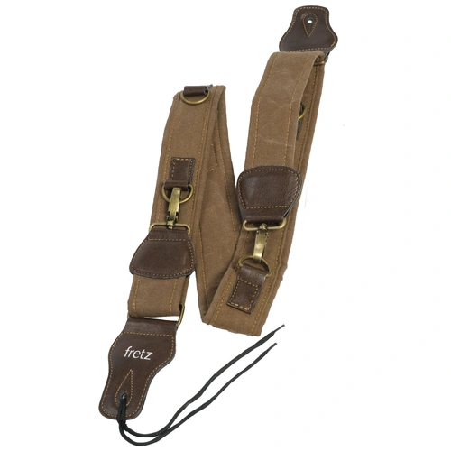 Fretz GKT-562 Adjustable Padded Guitar Strap with Metal Clip and Neck Attachment Cord