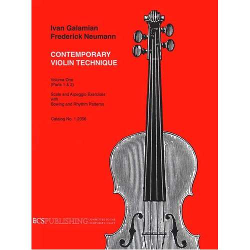 Contemporary Violin Technique Book 1 Pt 1 And 2 (Softcover Book)