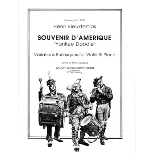 Souvenir Damerique (Yankee Doodle Var) Violin/Piano Book