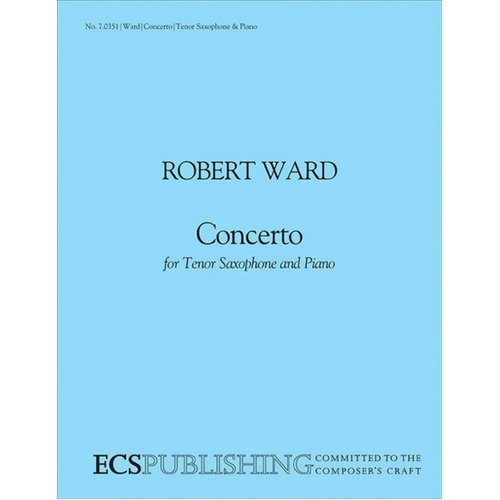 Concerto Tenor Sax/Piano Book