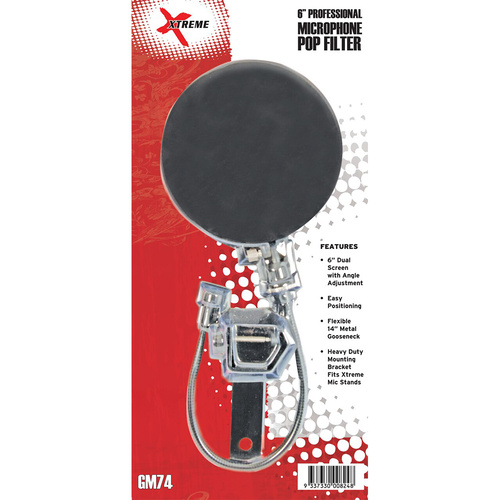 Xtreme GM74 6" Professional Microphone Pop Filter