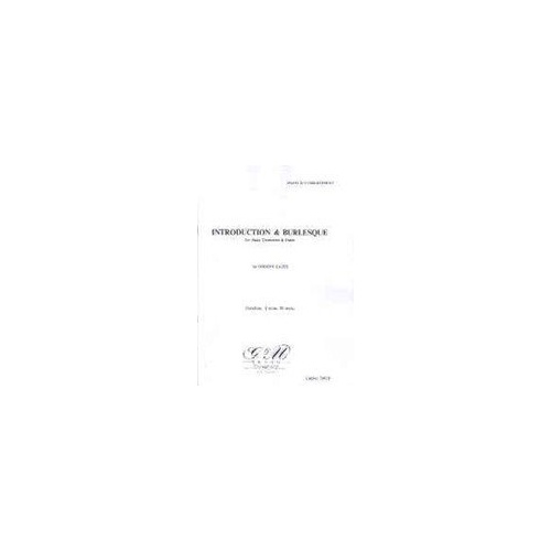 Eaves Introduction and Burlesque for Trombone and Piano, G & M Brand, 1 Page