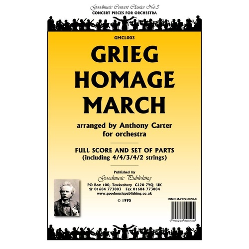 Homage March for Orchestra by Edvard Grieg, Arranged by Anthony Carter