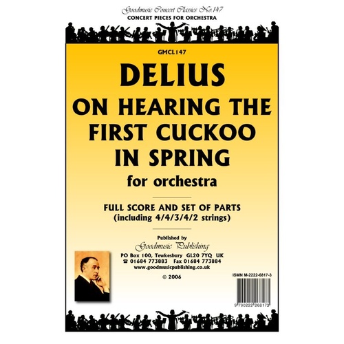 On Hearing the First Cuckoo in Spring for Orchestra Full Score by Frederick Delius