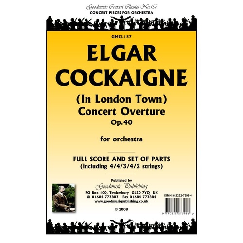 Cockaigne Overture Op. 40 by Edward Elgar for Orchestra, published by Goodmusic, 1 page