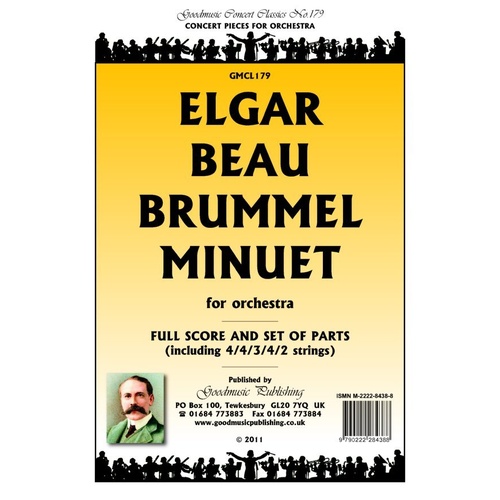 Beau Brummel Minuet for Orchestra SC/Pts by Edward Elgar