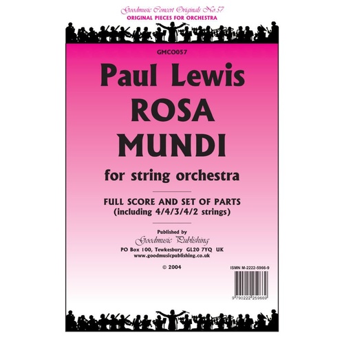 Rosa Mundi for String Orchestra - Paul Lewis - Goodmusic - 1 Page