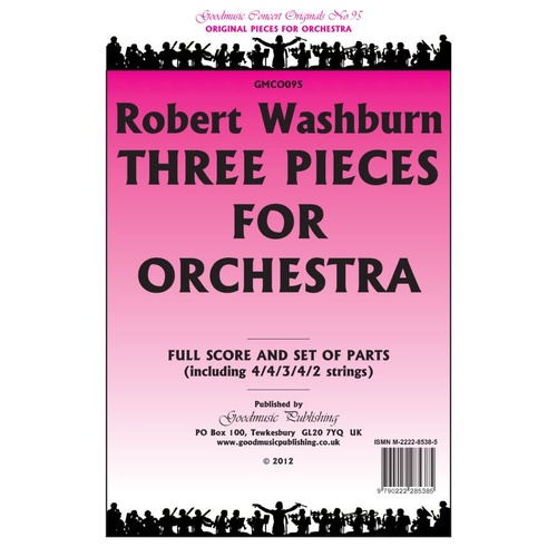 Washburn - Three Pieces for Orchestra SC/PTS