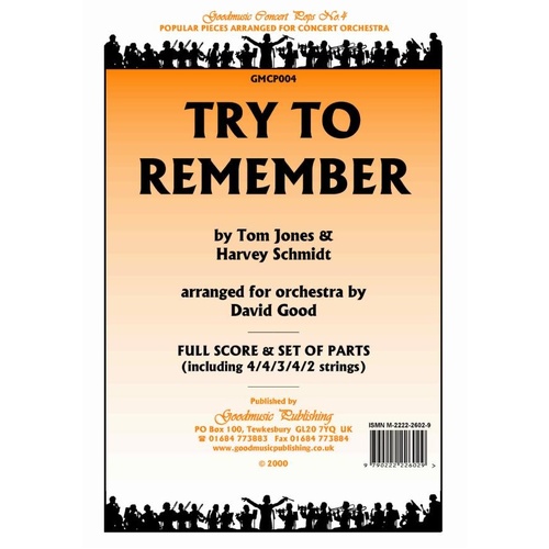 Try to Remember for Orchestra SC/PTS