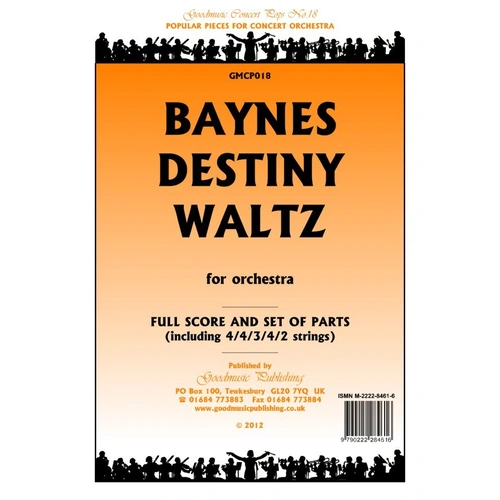 Baynes - Destiny Waltz for Orchestra SC/PTs