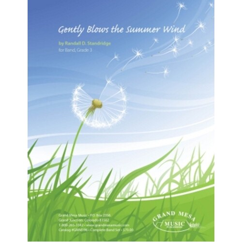 Gently Blows The Summer Wind Concert Band Score/Parts (Music Score) Book