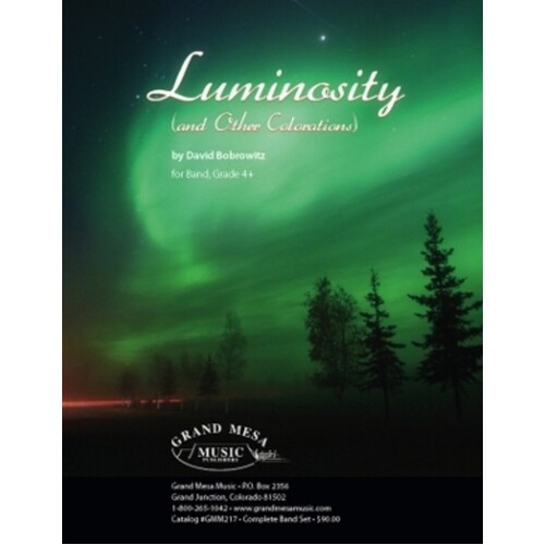 Luminosity And Other Colorations Concert Band Score/Parts Book