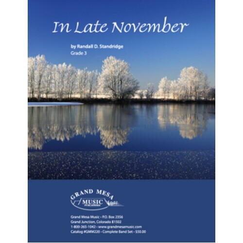 In Late November Concert Band Score Book