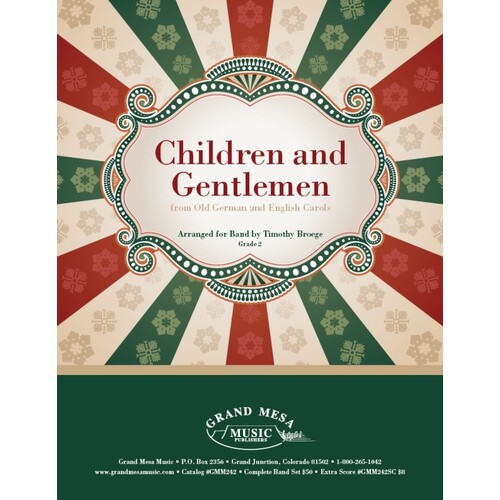 Children And Gentlemen Concert Band 2 Score/Parts Book