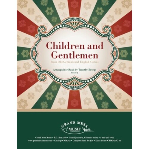 Children And Gentlemen Concert Band 2 Score Only (Music Score) Book