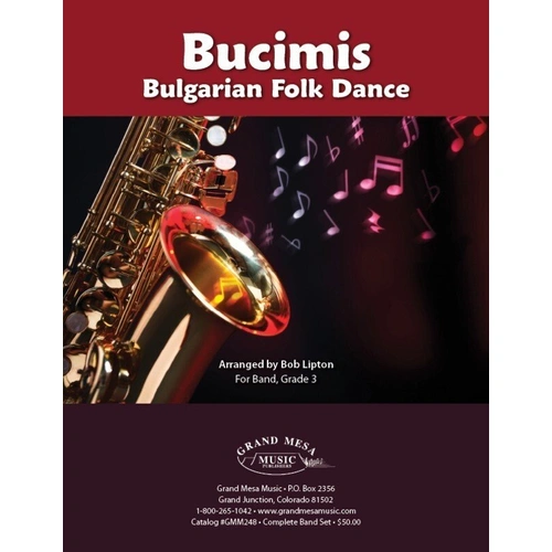 Bucimis Bulgarian Folk Dances CB3 SC/PTS by Bob Lipton - Grand Mesa Music