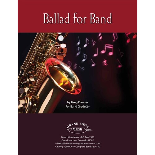 Ballad For Band Concert Band 2 Score Only (Music Score) Book