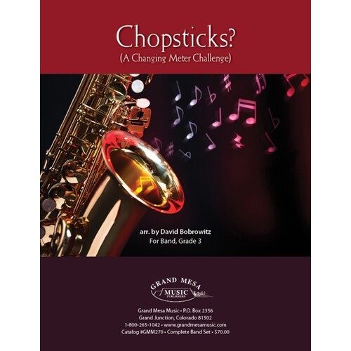 Chopsticks A Changing Meter Challenge Concert Band 3 Score/Parts Book