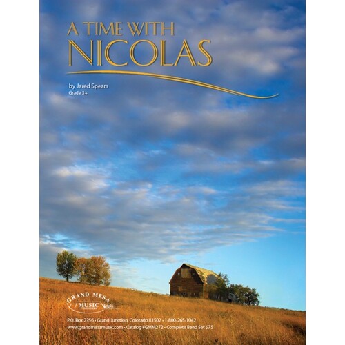 Time With Niconline Audios Concert Band 3 Score/Parts Book