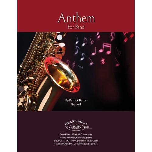 Anthem Concert Band 4 Score Only (Music Score) Book