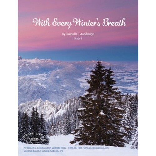 With Every Winters Breath Concert Band 3 Score Only (Music Score) Book