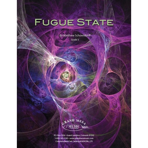 Fugue State Concert Band 3 Score/Parts Book