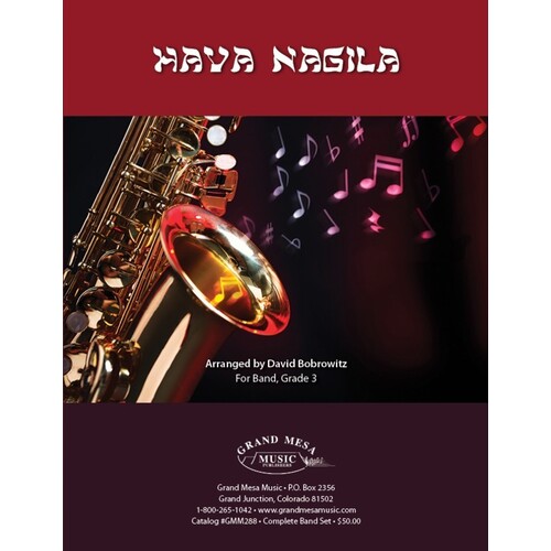 Hava Nagila Concert Band 3 Score/Parts Book