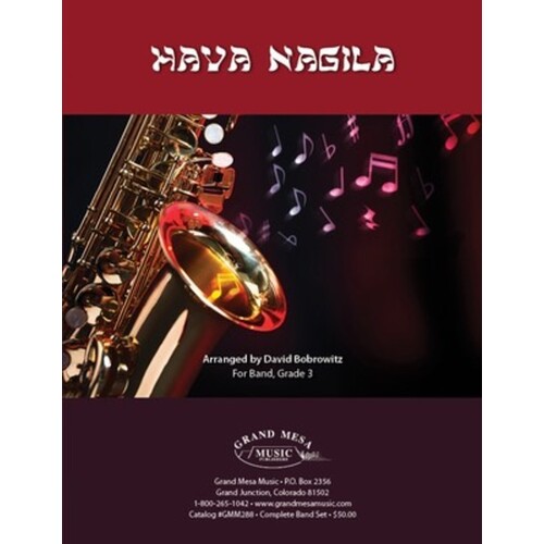 Hava Nagila Concert Band 3 Score Only (Music Score) Book