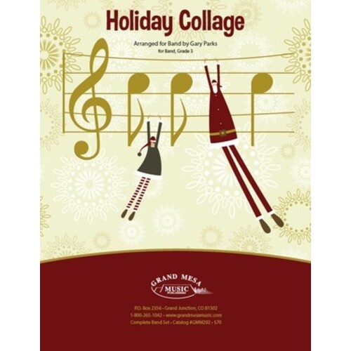 Holiday Collage Concert Band 3 Score Only (Music Score) Book