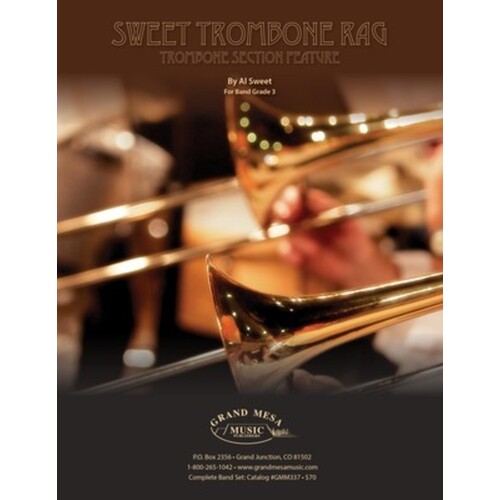 Sweet Trombone Rag Concert Band 3 Score Only (Music Score) Book