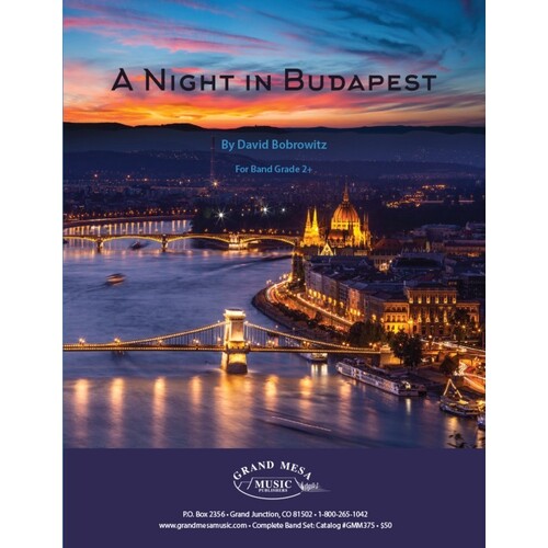 A Night In Budapest Concert Band 2.5 Score/Parts Book