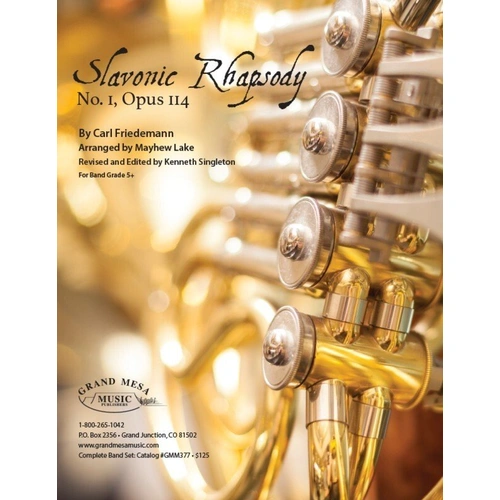 Slavonic Rhapsody No. 1 Op. 114 for Wind Band - Arranged by Kenneth Singleton