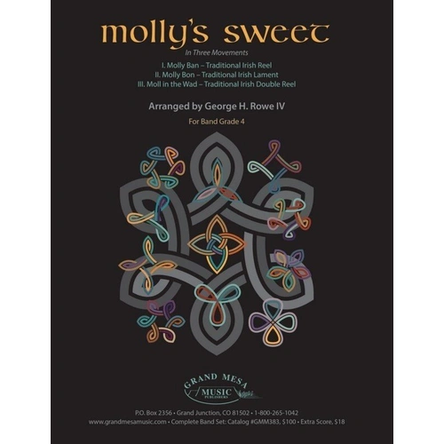 Molly's Sweet CB4 SC/PTS - Three Movement Suite of Traditional Irish Fiddle Tunes by George H. Rowe