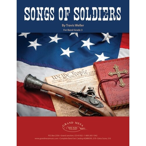 Songs Of Soldiers Concert Band 3 Score/Parts Book