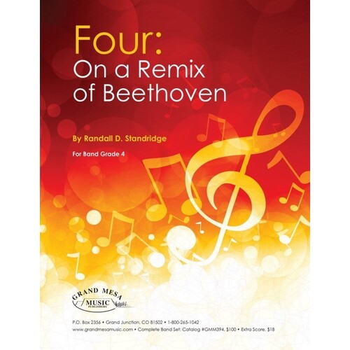 Four On A Remix Of Beethoven Concert Band 4 Score/Parts Book