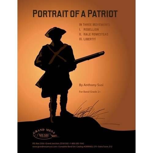 Portrait Of A Patriot Concert Band 2.5 Score/Parts Book