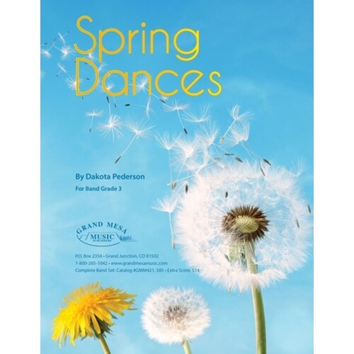 Spring Dances Concert Band 3 Score/Parts