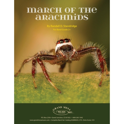 March Of The Arachnids Concert Band 2.5 Score/Parts Book