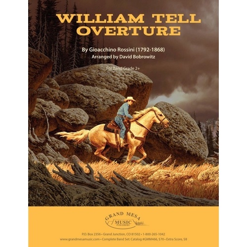 William Tell Overture CB2.5 SC/PTS by Rossini, Arranged by David Bobrowitz
