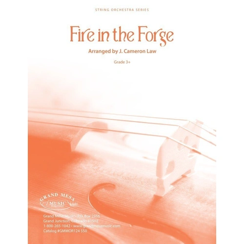 Fire in the Forge for String Orchestra SO3.5 SC/PTS by Ted Allen, Grand Mesa Strings