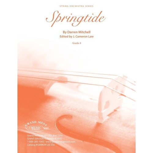 Springtide for String Orchestra by Darren Mitchell, SC/PTS