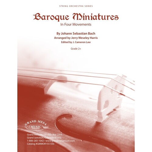 Baroque Miniatures So2.5 Score/Parts Book