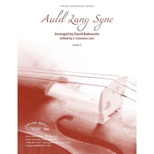 Auld Lang Syne So3 Score/Parts Book